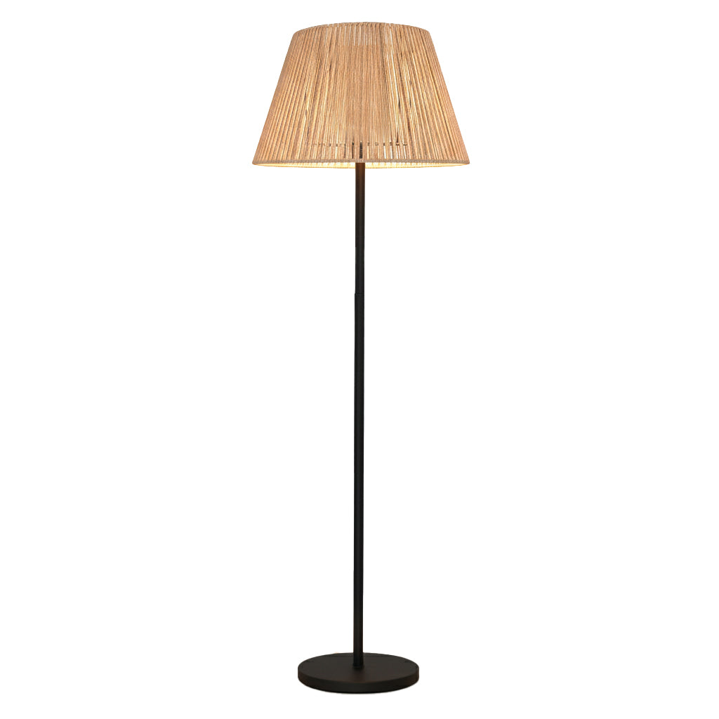 Red Deco Tall Raffy Solar H170cm lampadaire solaire blanc chaud rotin
