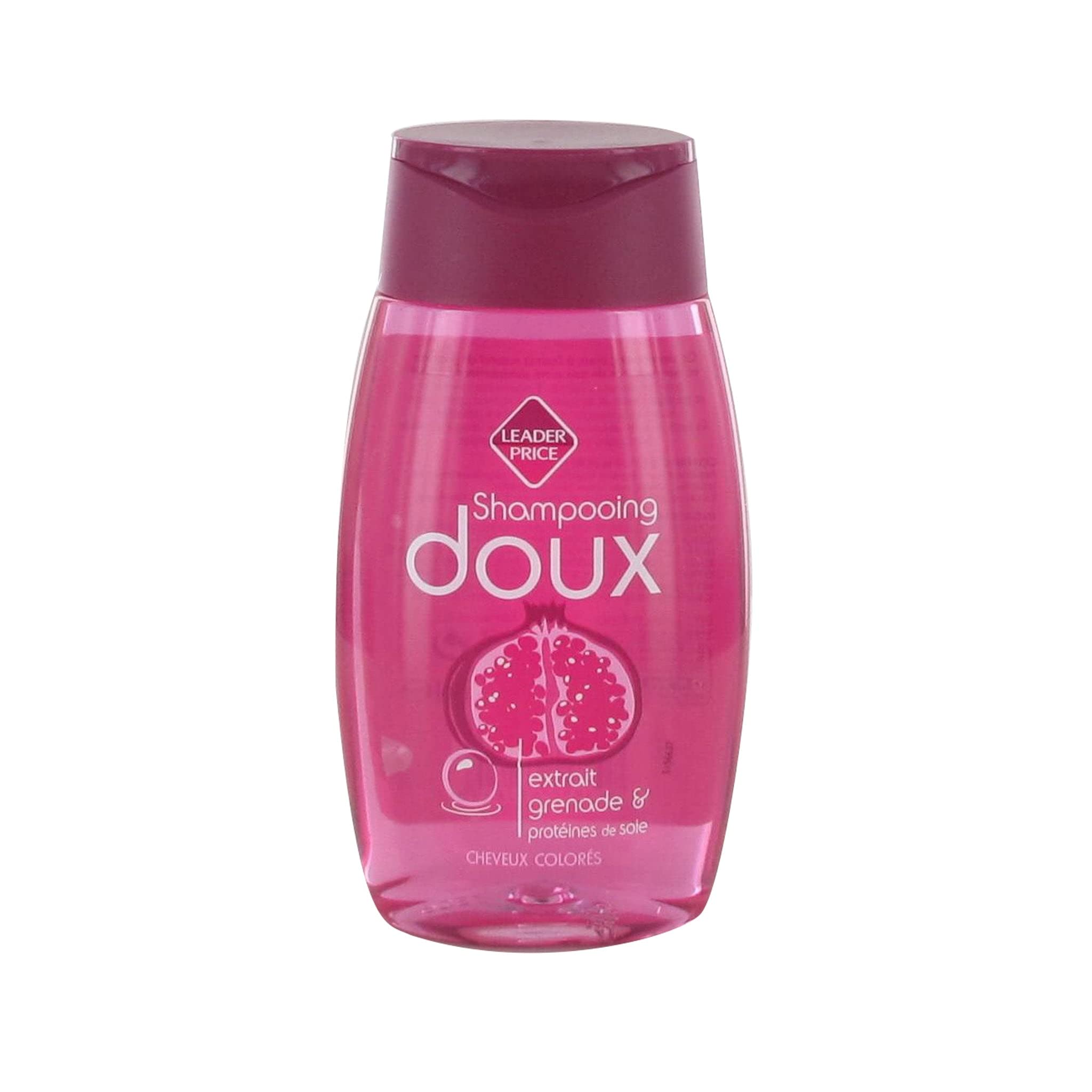 Leader Price Soins cheveux SOOA shampooing grenade 250ml colorés