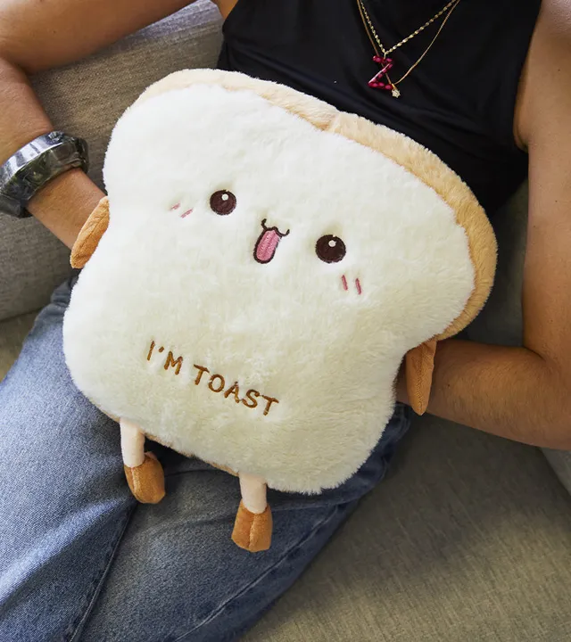 L'avant gardiste Cocooning Coussin toast kawaii brunch