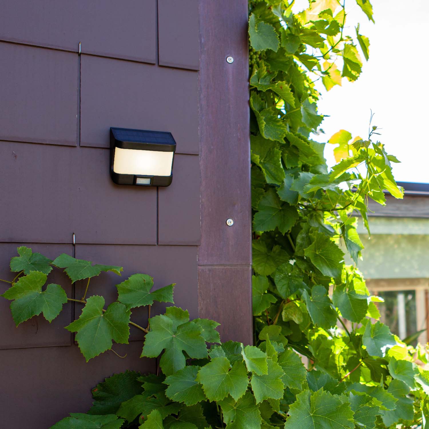 Red Deco Try Solar applique murale solaire noir détecteur 5000K