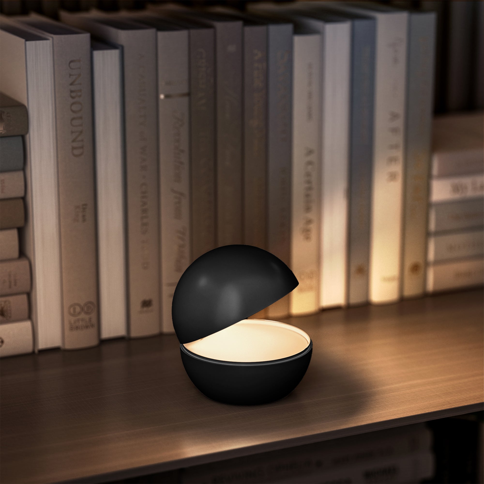 Red Deco Good Night Black lampe chevet noire LED Ø12 cm