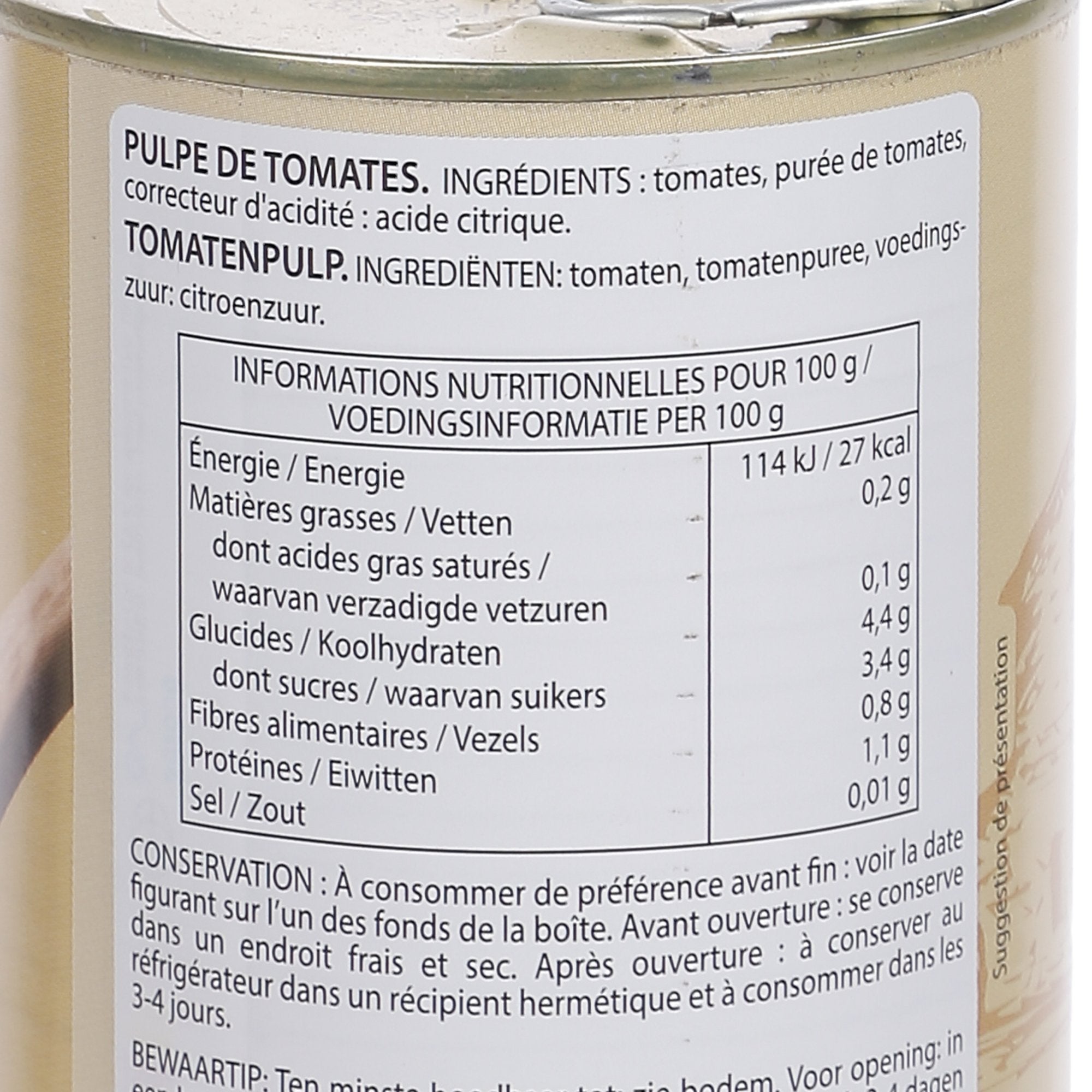 Stokomani Épicerie Pulpe de tomates conserve cuisine