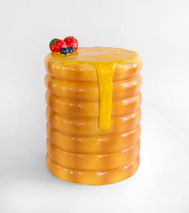 L'avant gardiste Tabouret Pancakes pile design gourmand