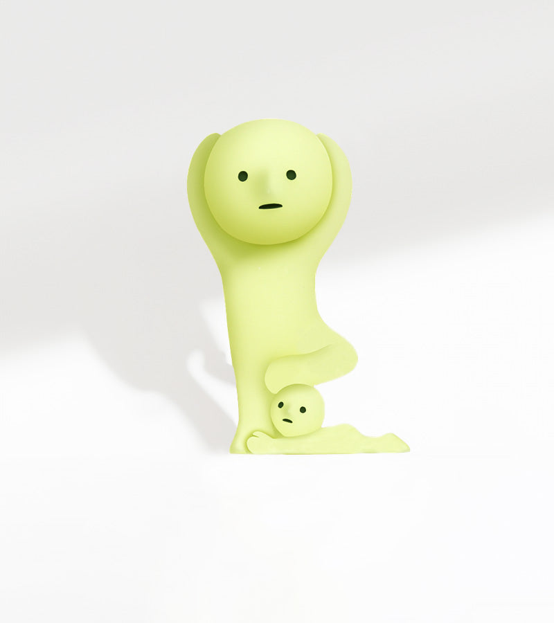Smiski Yoga figurine fluorescente boîte surprise