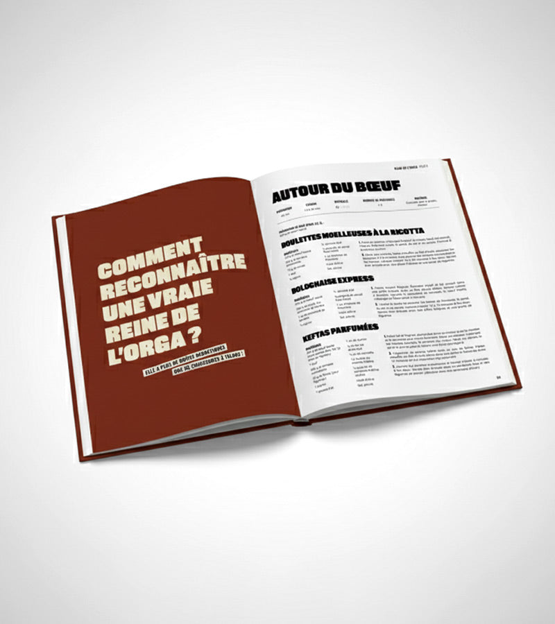 L'avant gardiste Reine de l'Orga Livre cuisine menus