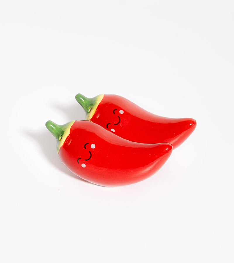 L'avant gardiste Table Fun Salière et poivrière piment duo