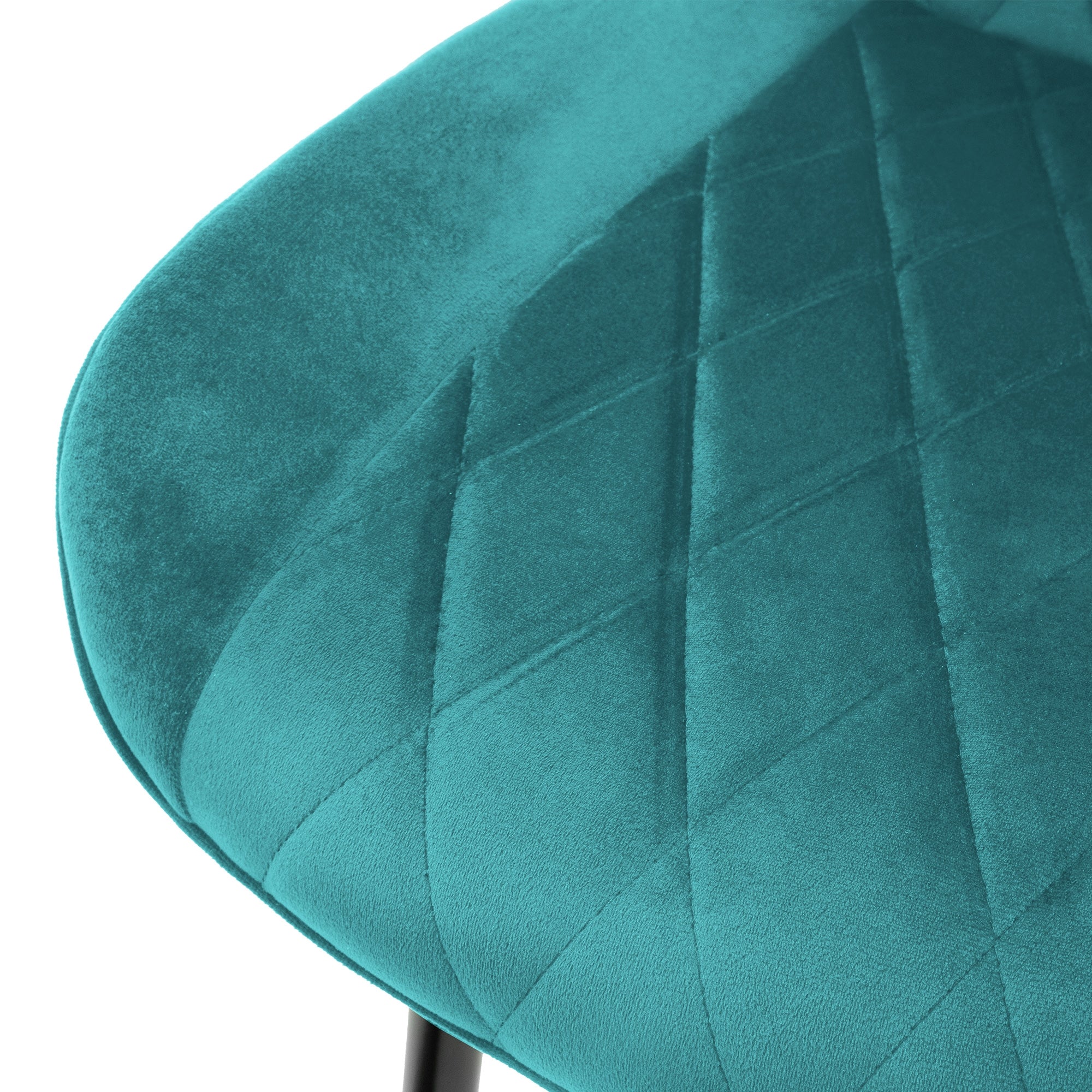 ECD Germany Möbel Chaise salle à manger velours pétrole lot 6