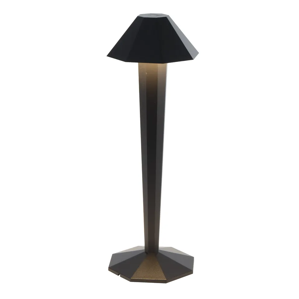 Red Deco Krypton Black lampe de table noire H35cm