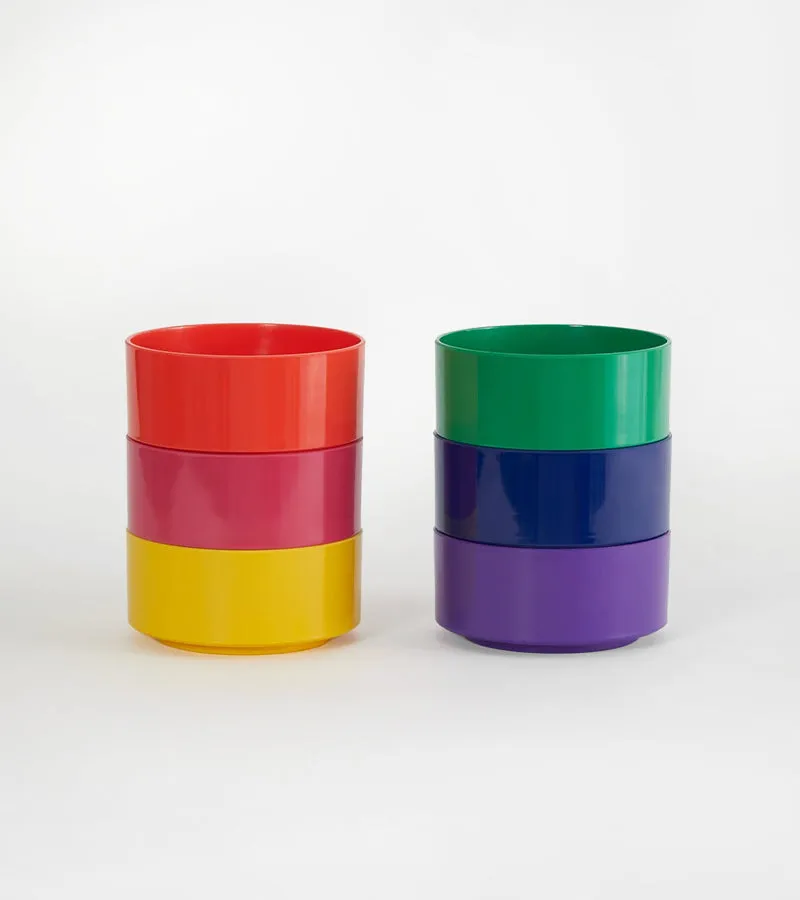 Heller Max set 6 bols rainbow vaisselle couleur