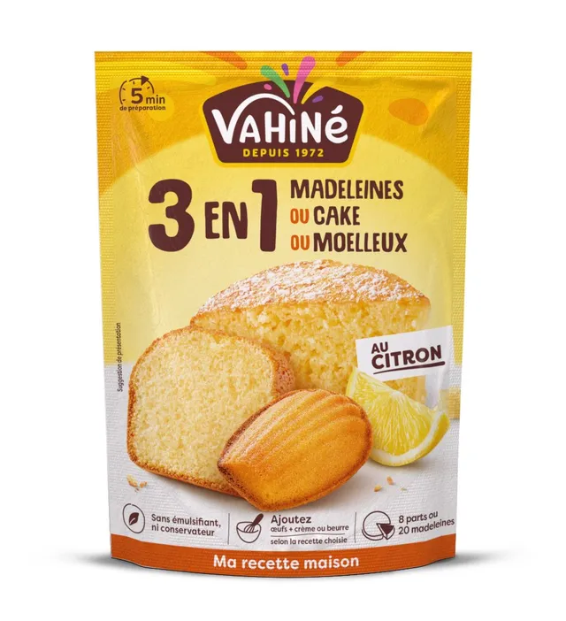 Stokomani Épicerie préparation gâteaux 3 en 1 citron