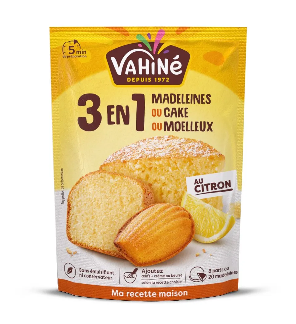 Stokomani Épicerie préparation gâteaux 3 en 1 citron