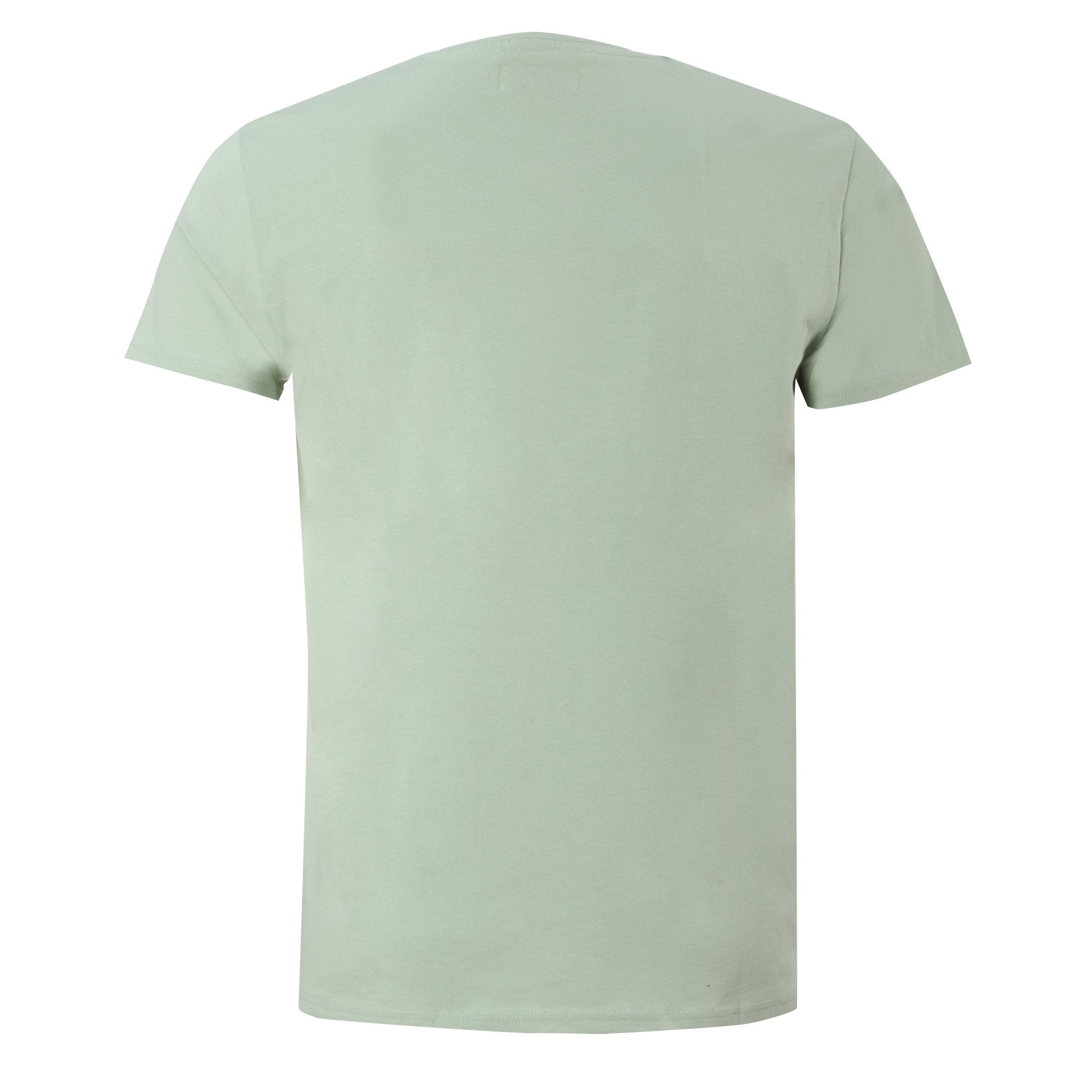 Tee-shirt manche courte vert homme coton