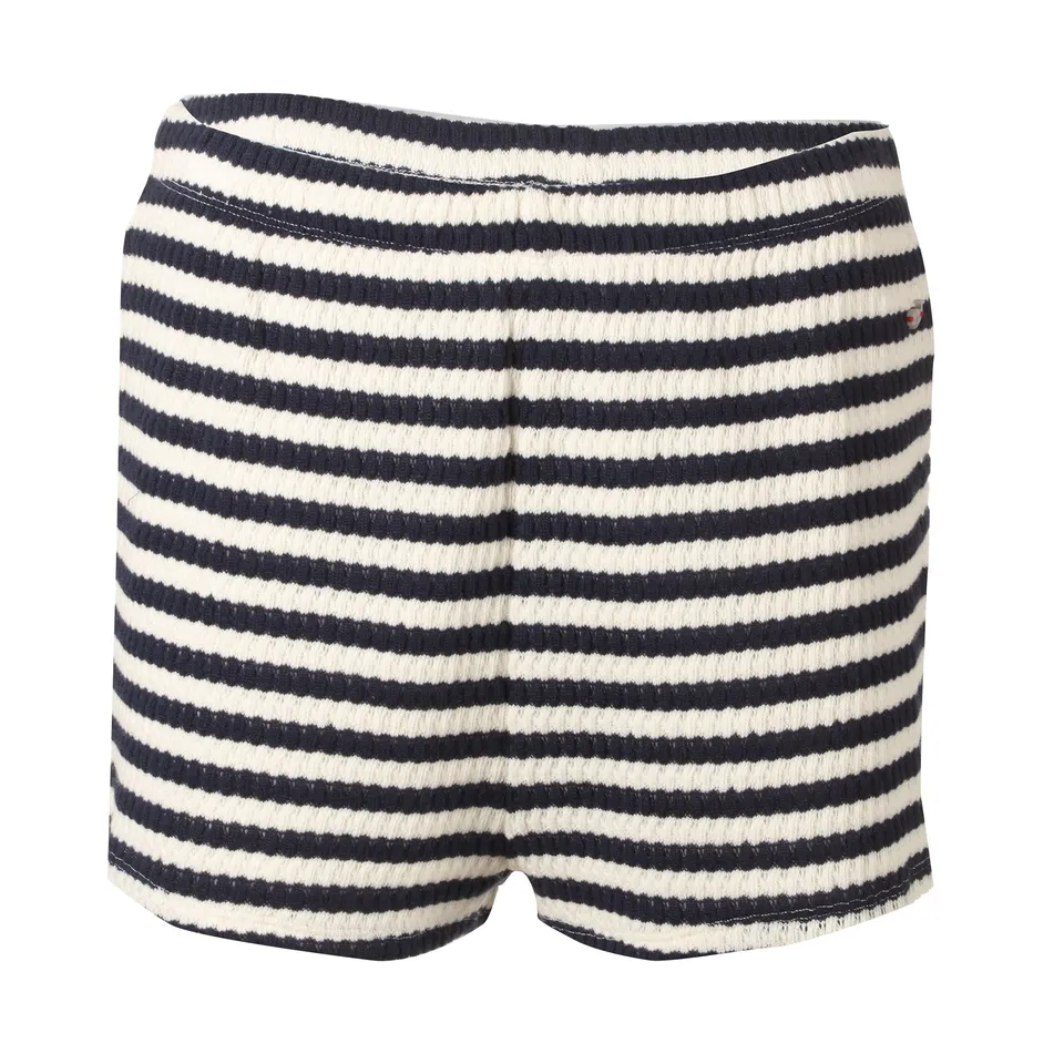 Stokomani Mode Short en crochet bleu foncé L femme