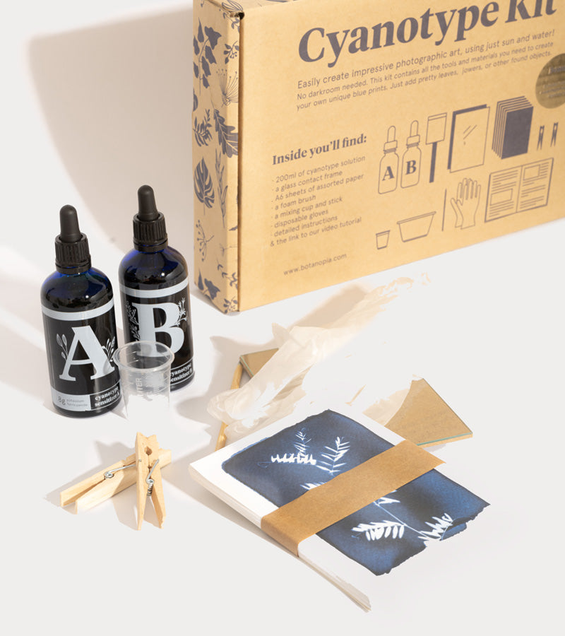 L'avant gardiste Kit DIY Cyanotypes coffret créatif papier photo