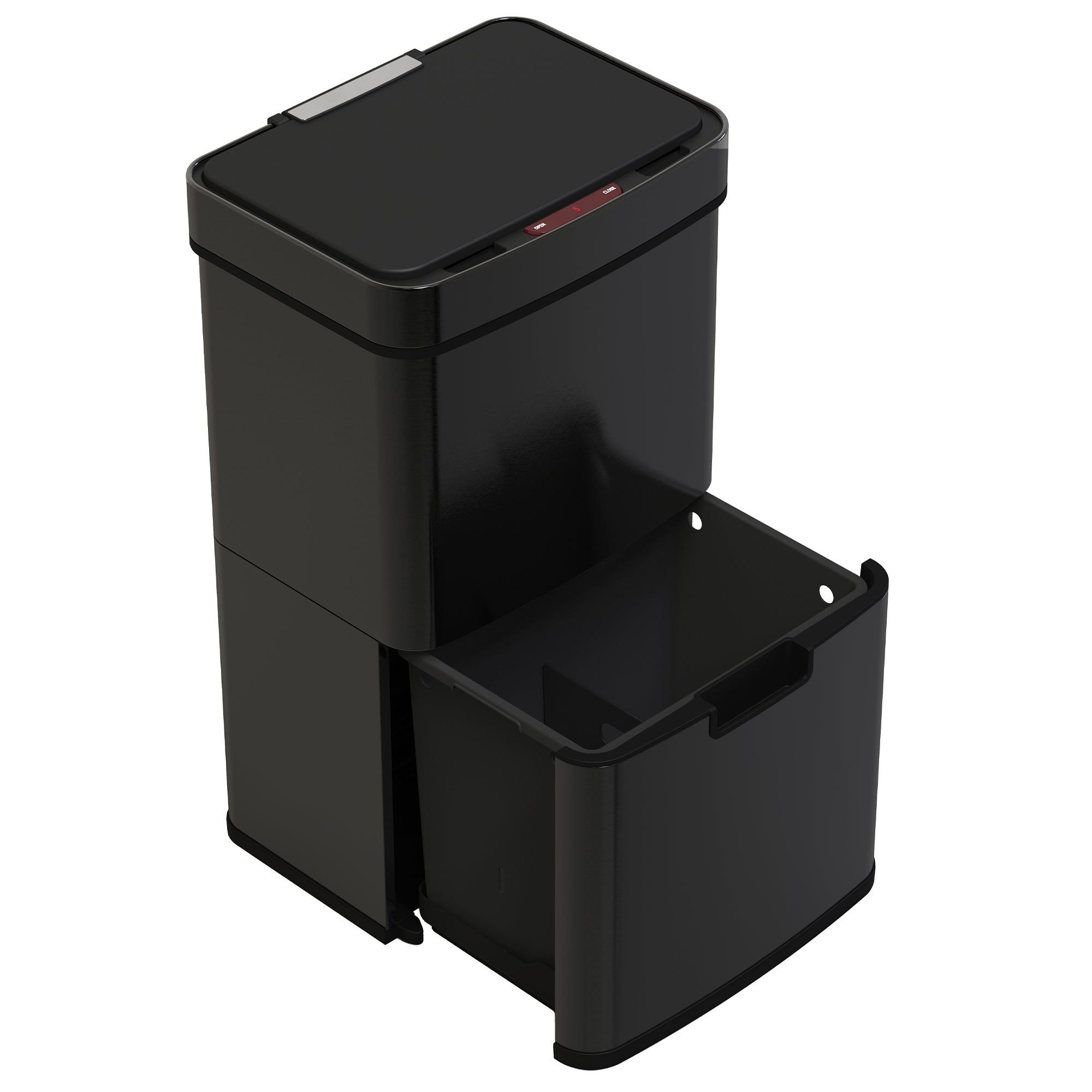 Red Deco Narvik poubelle automatique 75L noir mat +3L