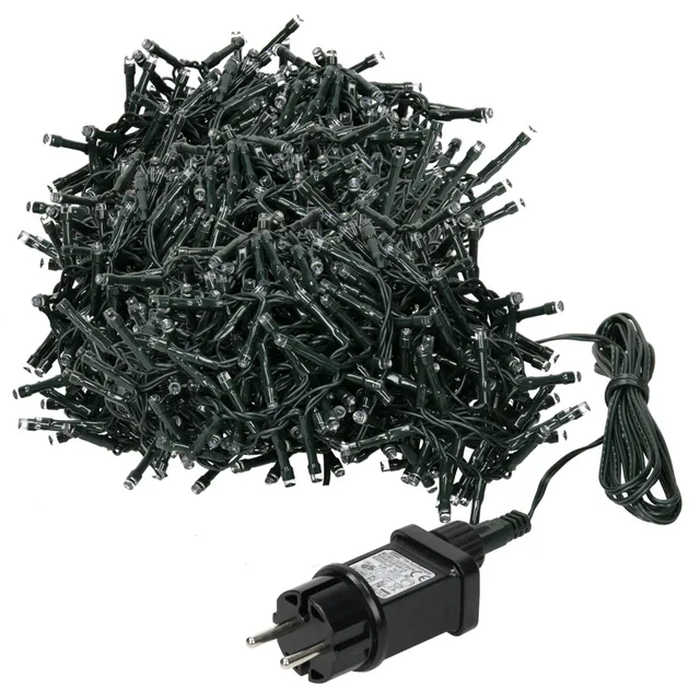ECD Germany Haus Wohnen Guirlande LED 30m 1500 LED blanc chaud