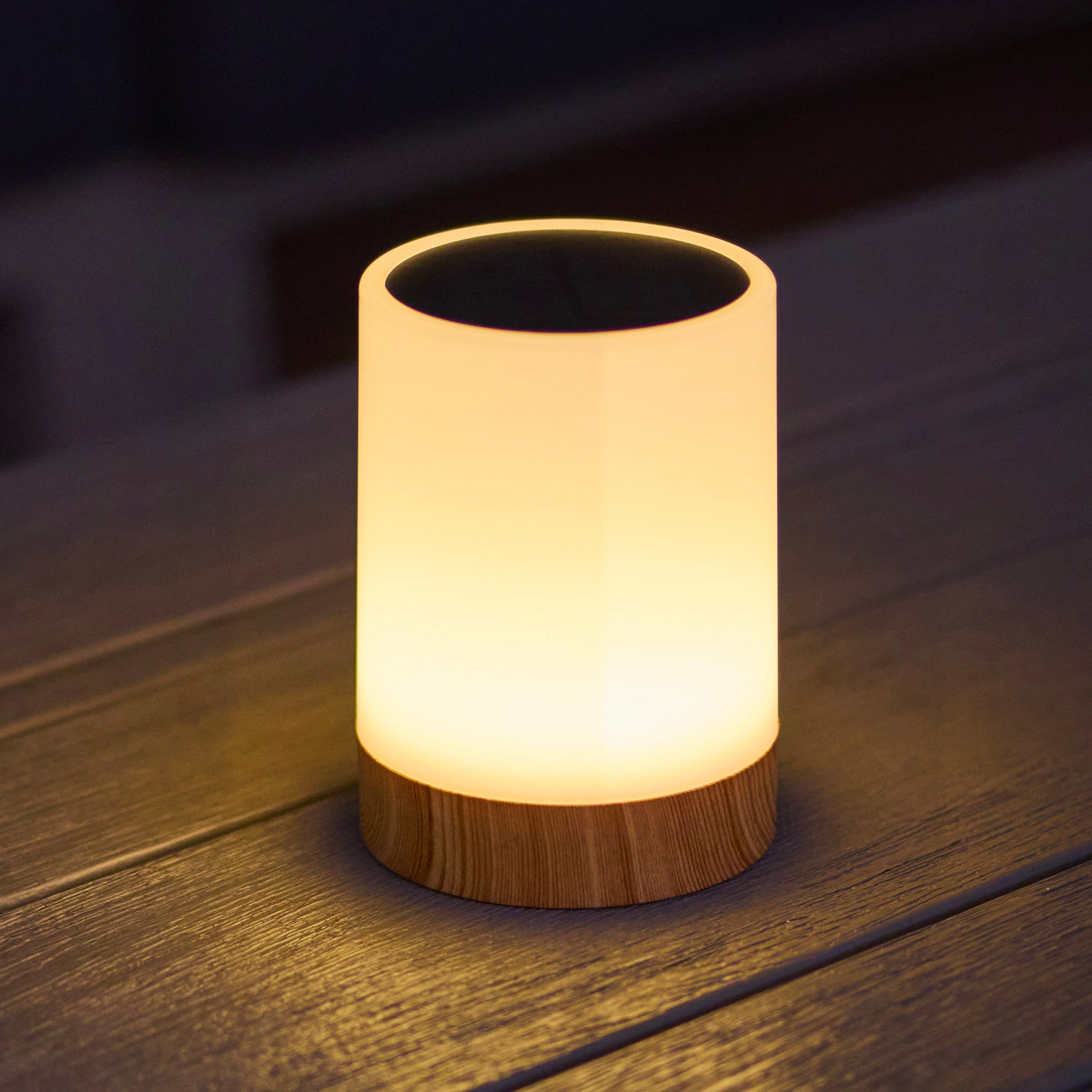 Red Deco Duolight lot 2 lampes table solaires LED H13cm