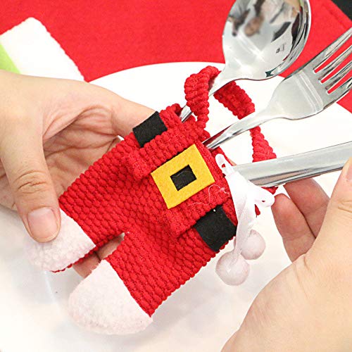 Shop-Story Maison porte-couverts Noël Père Noël lot 6 pièces
