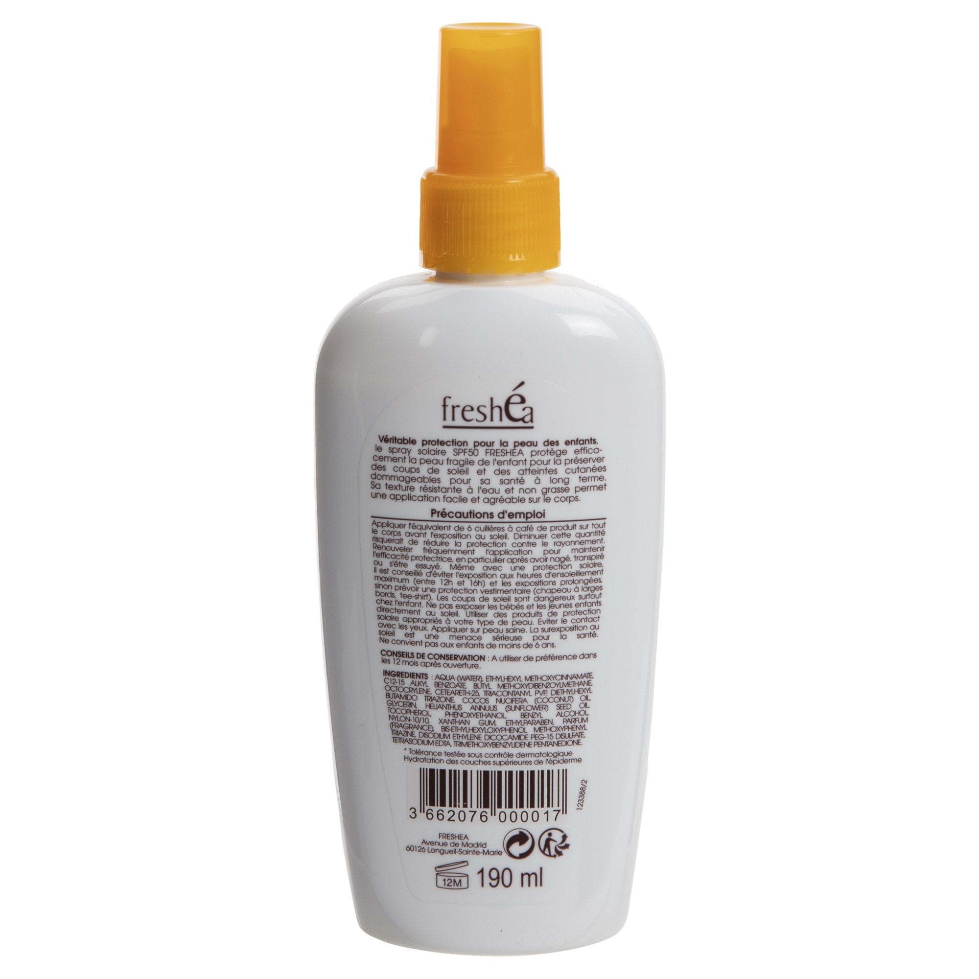Spray solaire enfant SPF 50 monoï coco hydratant