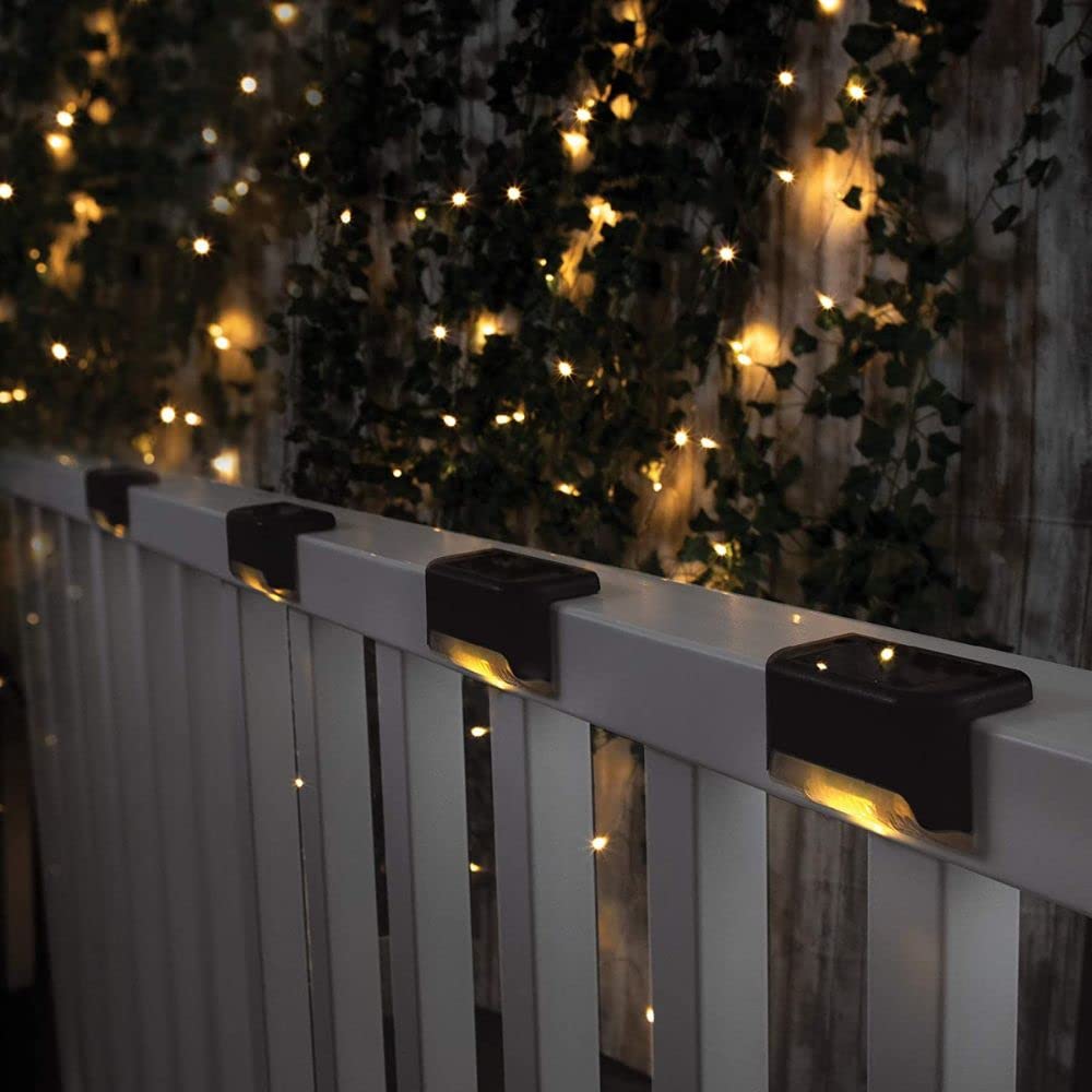 Shop-Story Solarled pack 4 appliques solaires LED noires