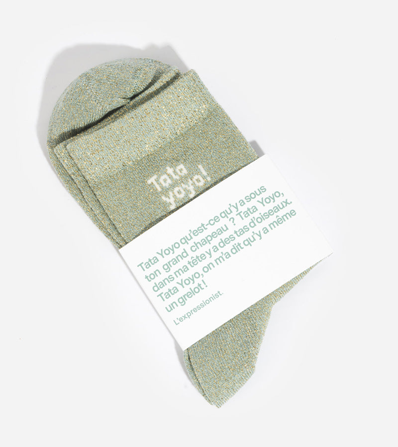 L'avant gardiste Tata Yoyo chaussettes femme humour cocooning