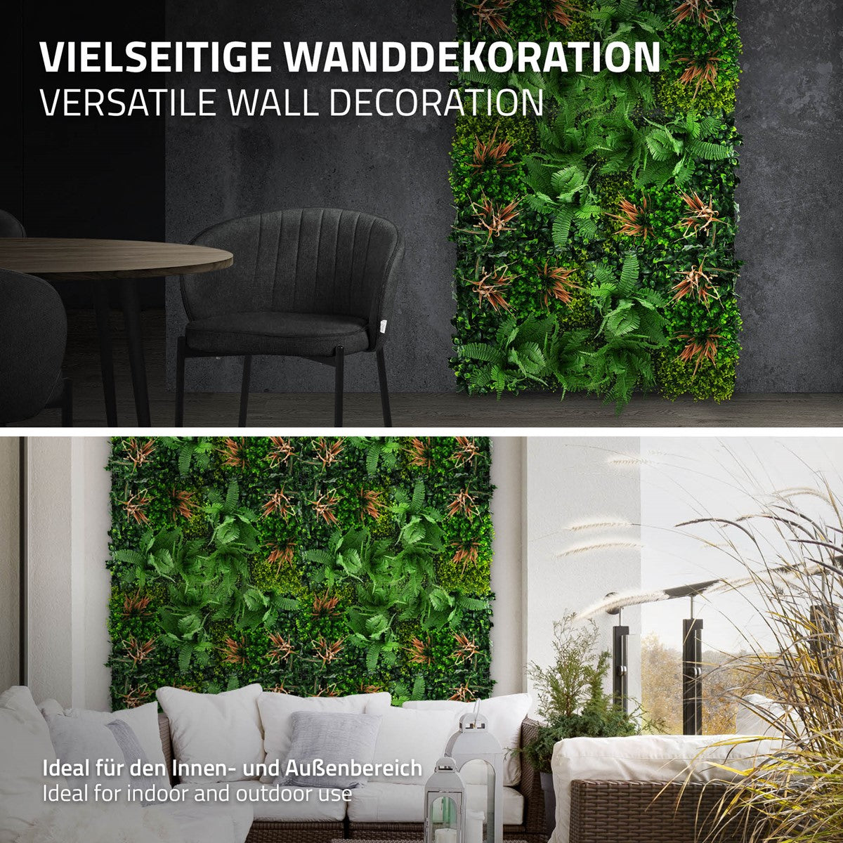 ECD Germany Haus & Wohnen Mur végétal artificiel tropical lot 4