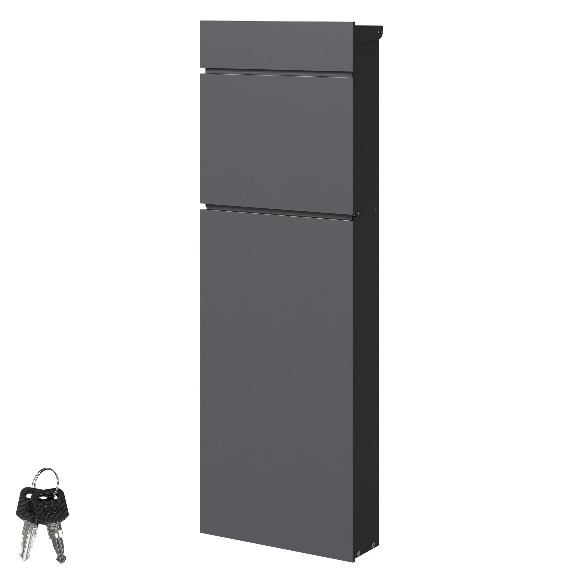 ML-Design boîte aux lettres sur pied anthracite 115 cm A4