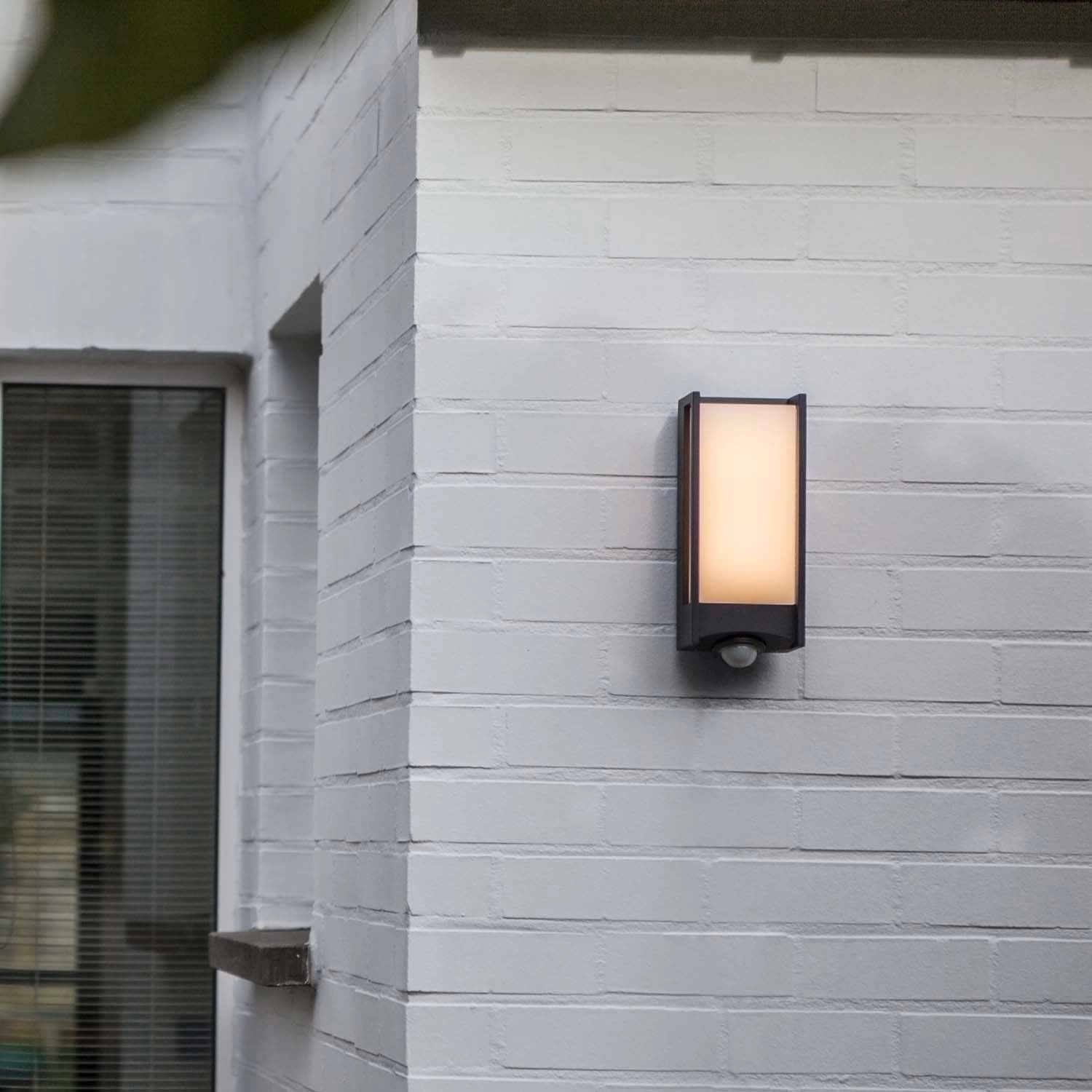 Red Deco Qubo Grey Sensor applique détecteur LED 1300 lm