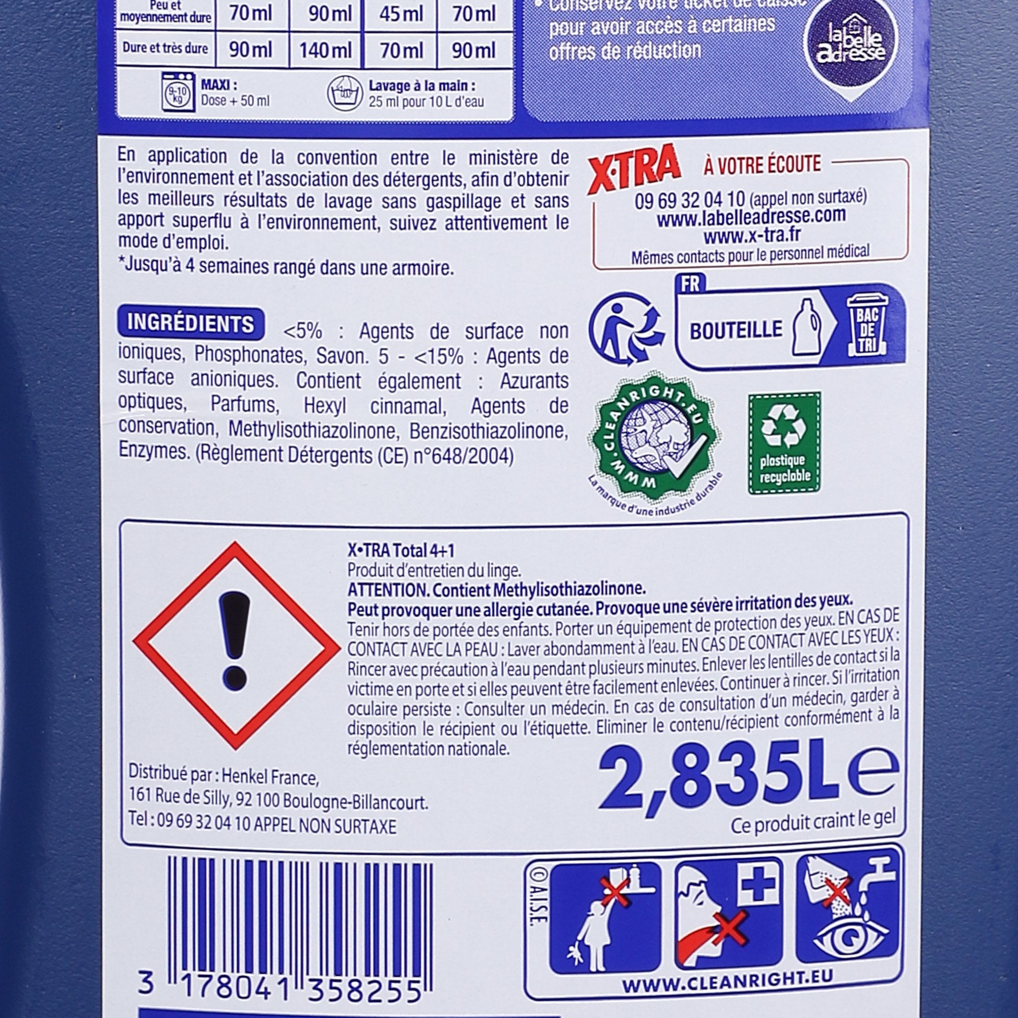 Total 4+1 lessive liquide 63 doses