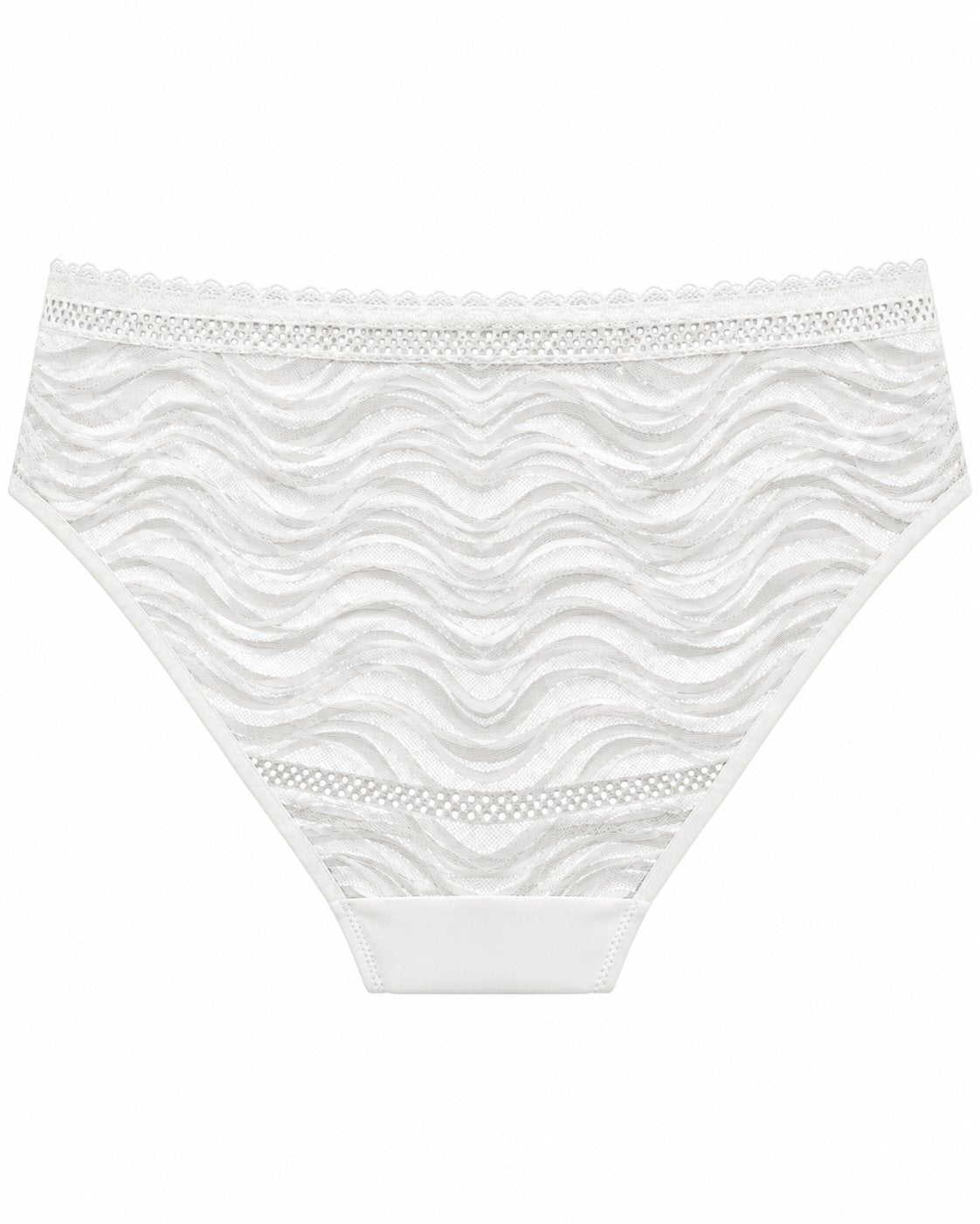 Bella Diva culotte dentelle zébrée blanche 40/42