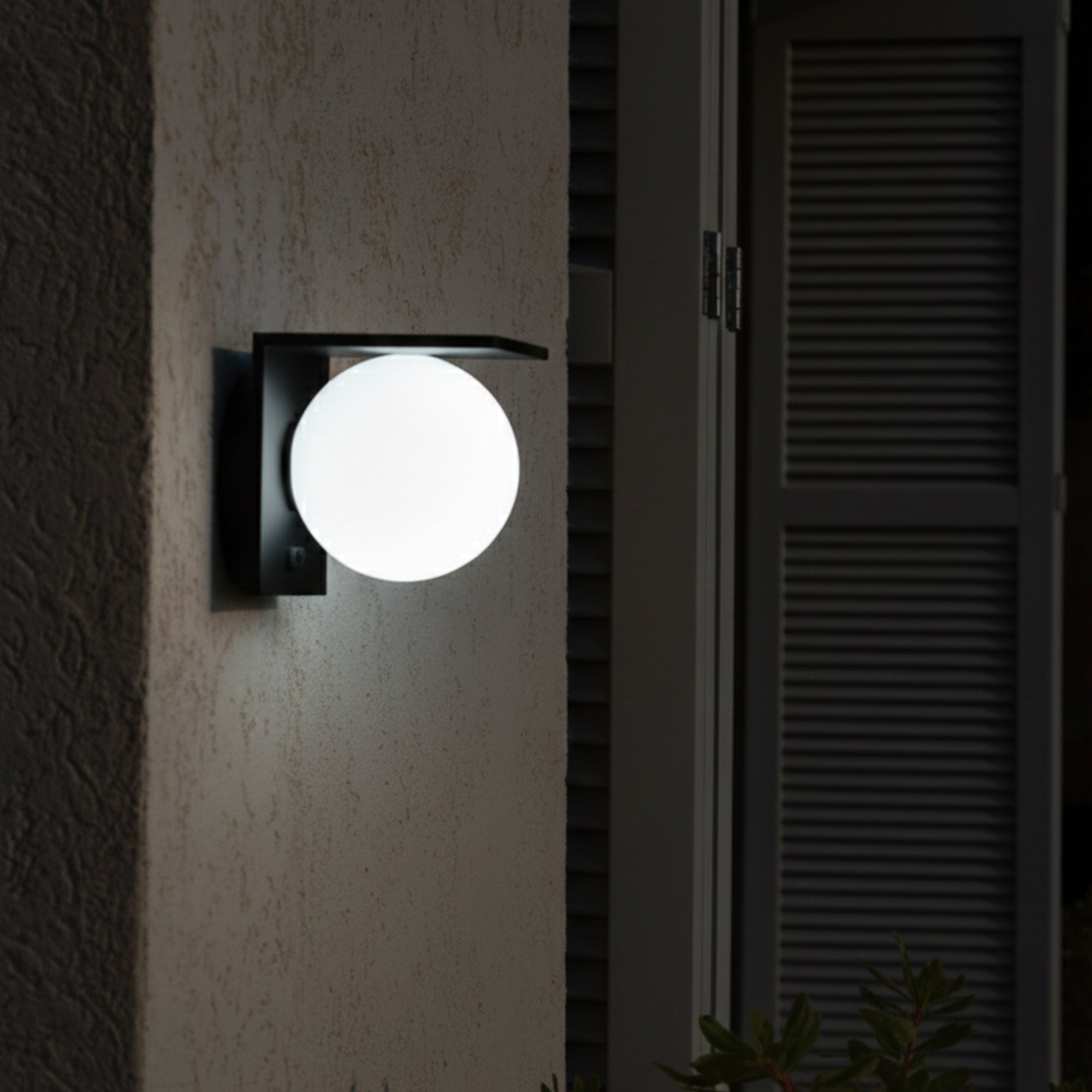 Red Deco Bolly Wall applique murale solaire LED blanc froid H14cm