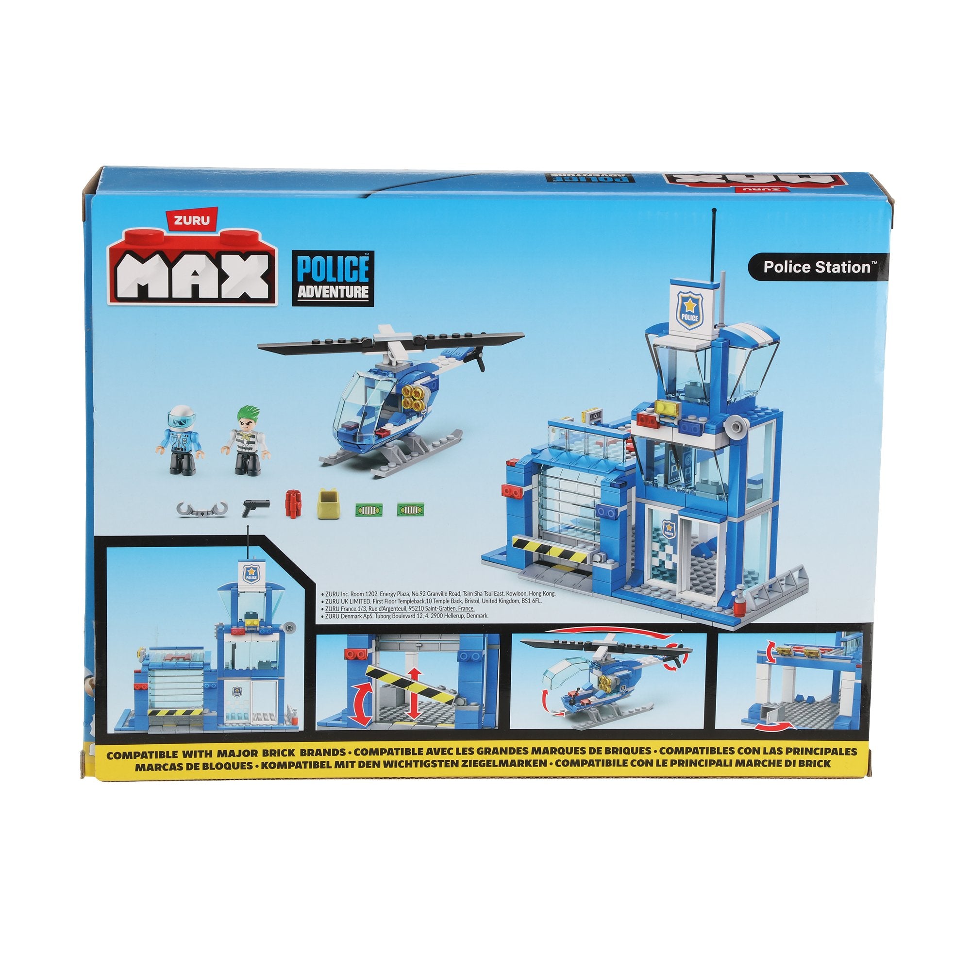 Max station de police jeu de construction 321 briques