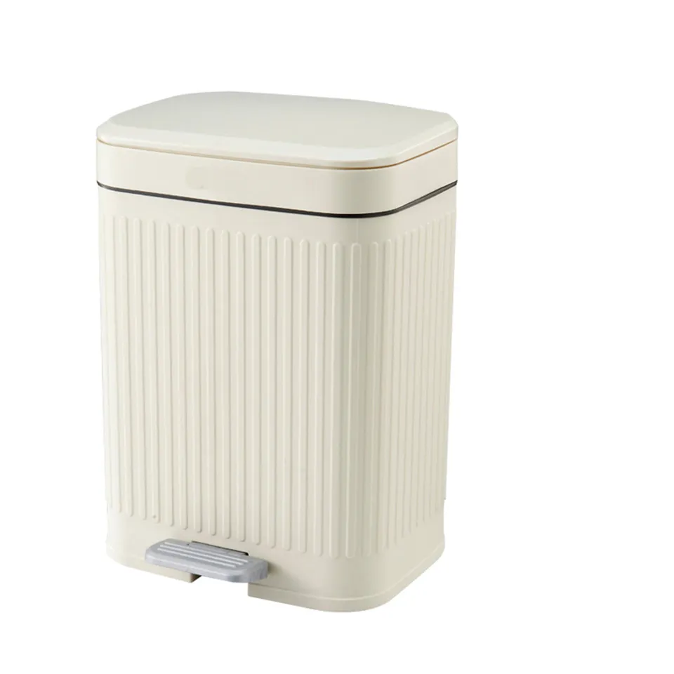 Red Deco AURA 12L poubelle à pédale blanche plastique