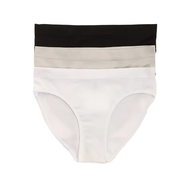 Stokomani Lot 3 slips noir sous-vêtements femme coton
