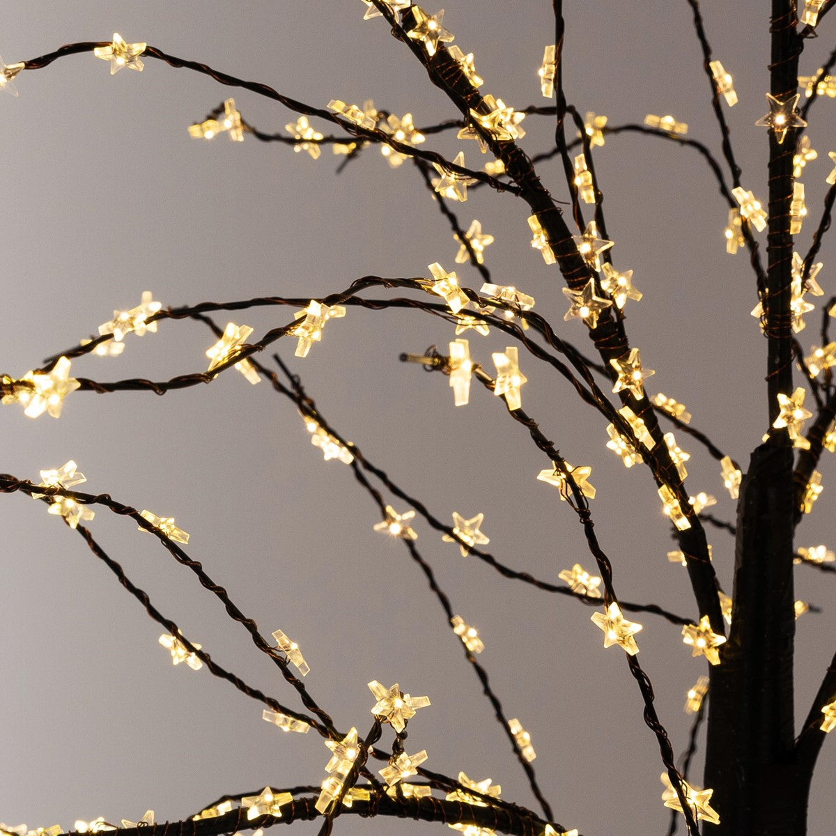 ECD Germany Sapin de Noël LED blanc chaud 120cm extérieur IP44