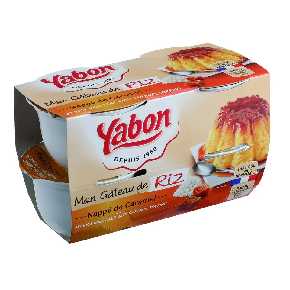 Yabon gâteau de riz nappage caramel lait français