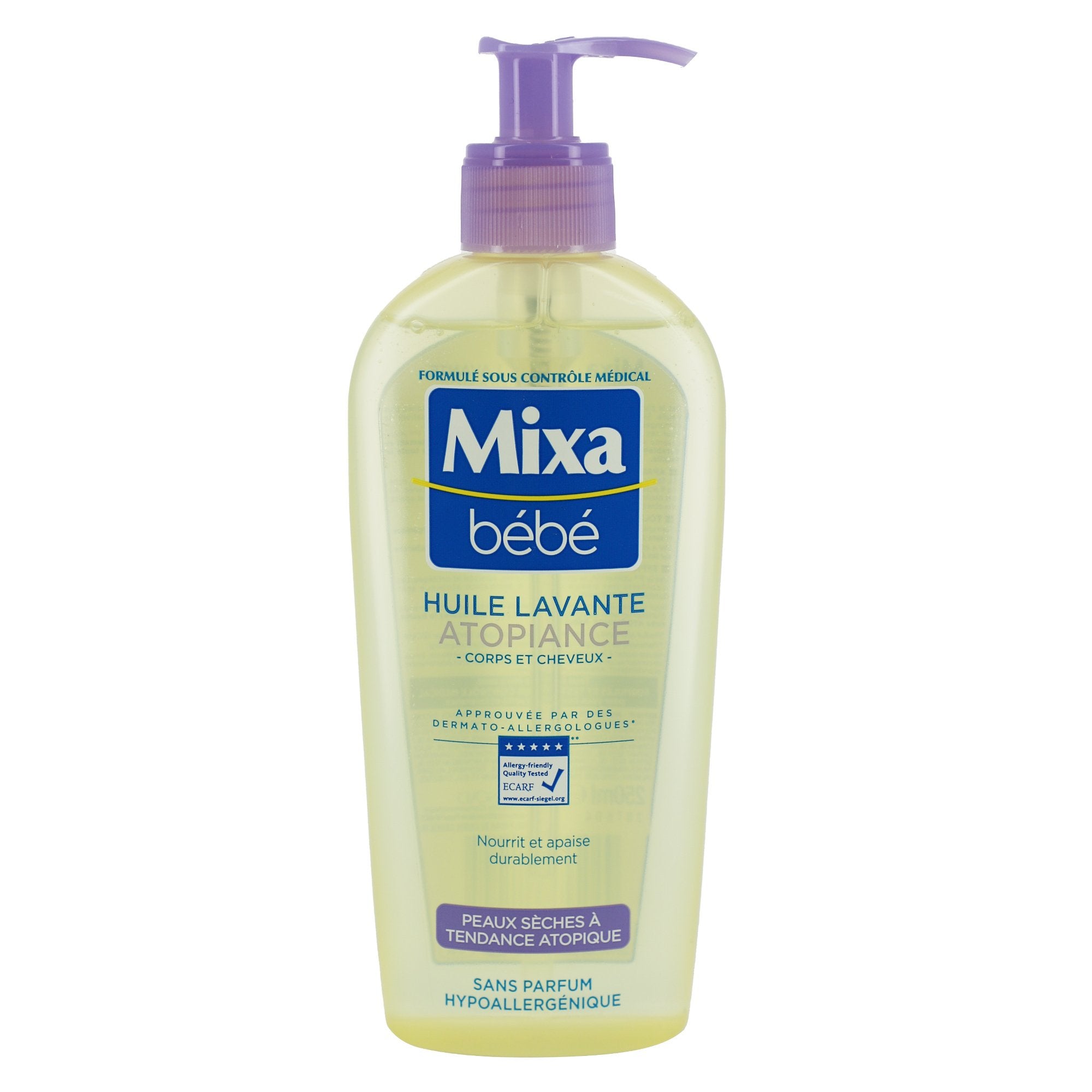 Mixa Bébé Atopiance huile lavante apaisante corps ph neutre