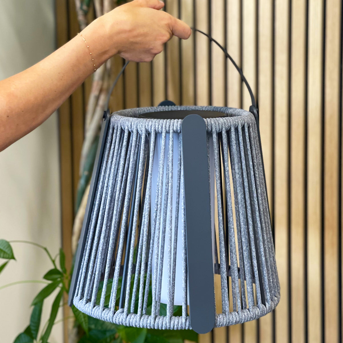 Red Deco Rayglow lampadaire solaire 176cm blanc chaud