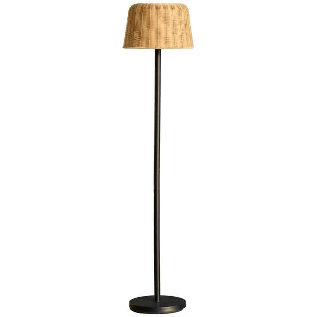 Red Deco Mateo Solar lampadaire solaire rotin H160cm LED