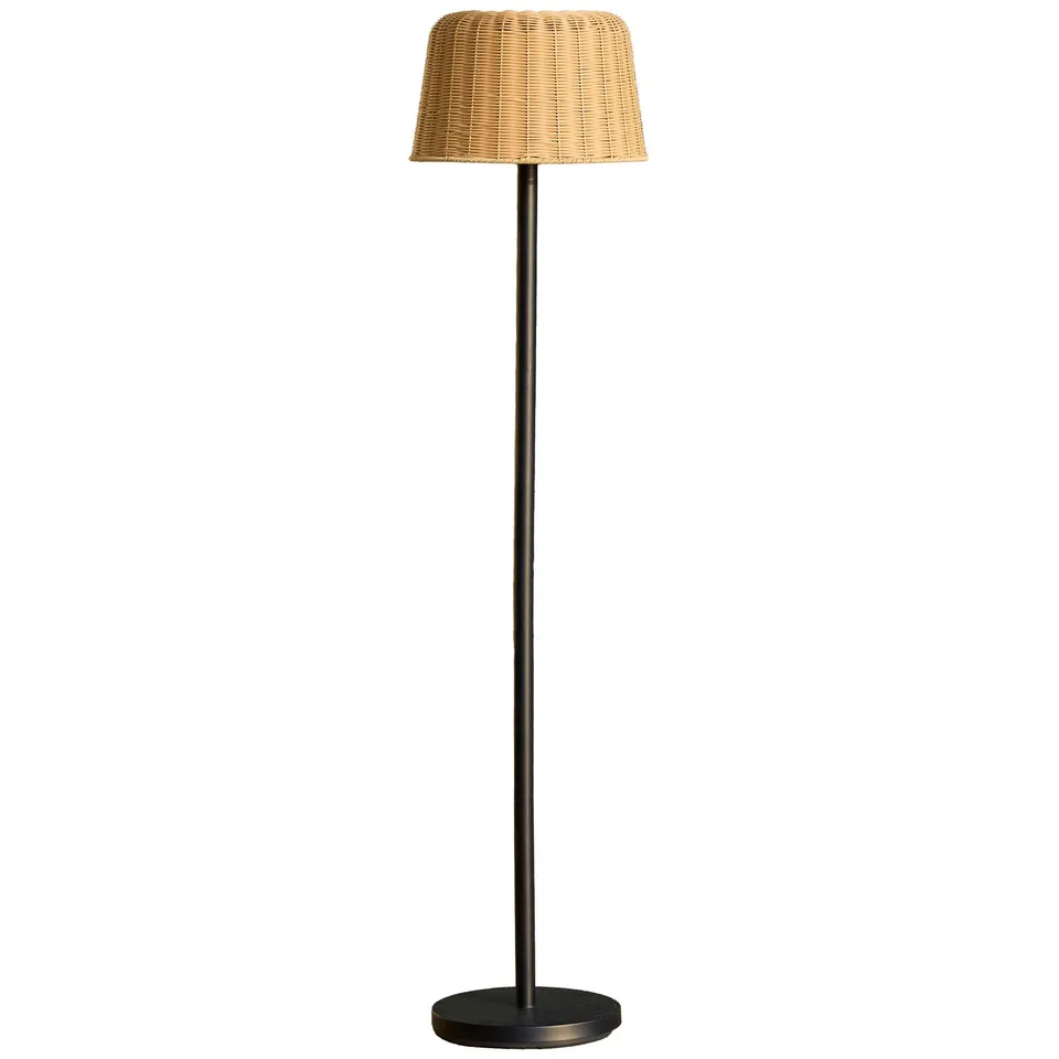 Red Deco Mateo Solar lampadaire solaire rotin H160cm LED