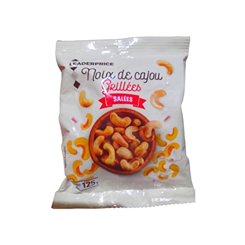 Leader Price Noix de cajou grillées salées 125g