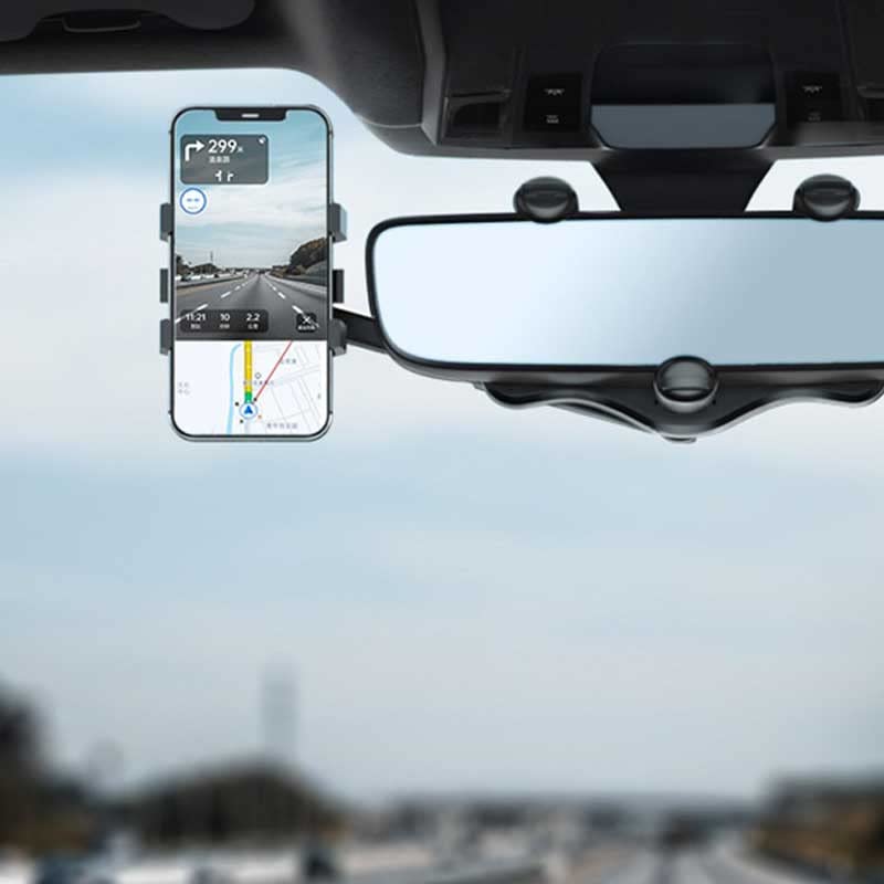 Shop-Story Swivel 360 Support Téléphone Rétroviseur Rotatif Auto