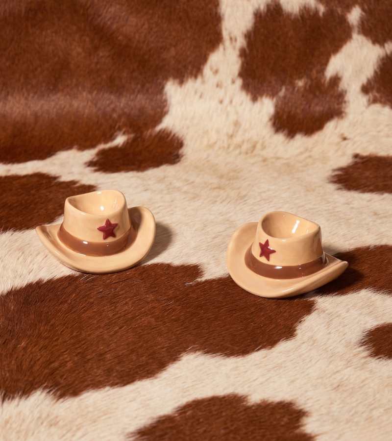 L'avant gardiste set coquetiers cowboy chapeau fun
