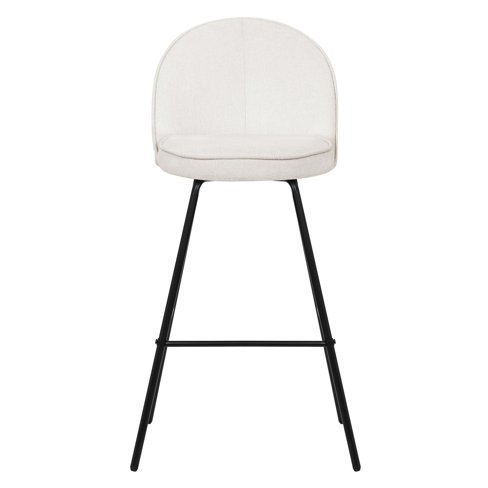 ECD Germany Möbel tabouret de bar beige lot de 4 tissu 120 kg