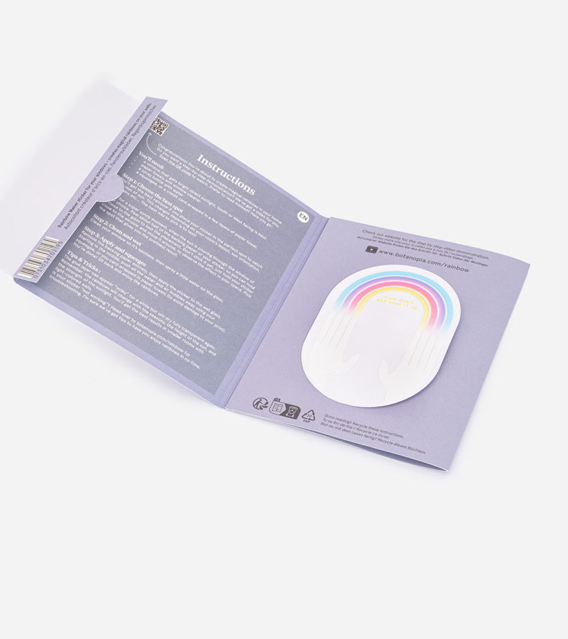 L'avant gardiste sticker arc-en-ciel fenêtre Slow down