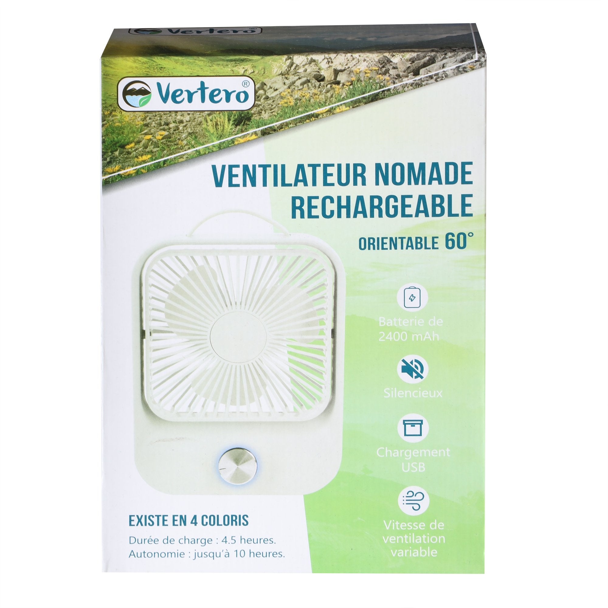Stokomani Ventilateur nomade noir USB bureau