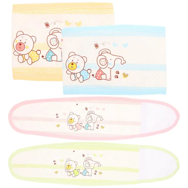 Milisten Health ceinture nombril bébé coton motifs lot 4