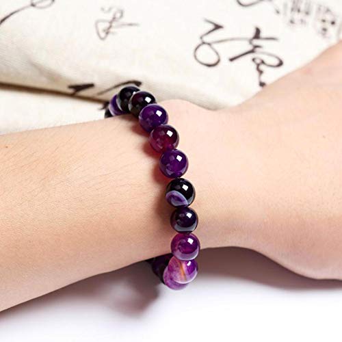 Shop-Story Bracelet Spiritualité agates violettes