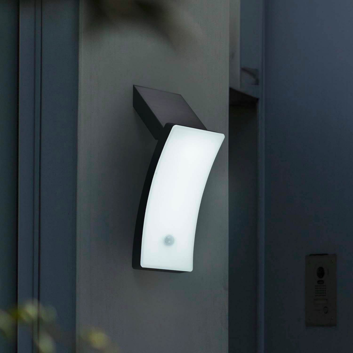 Red Deco Kira applique solaire gris LED blanc H29,6 cm