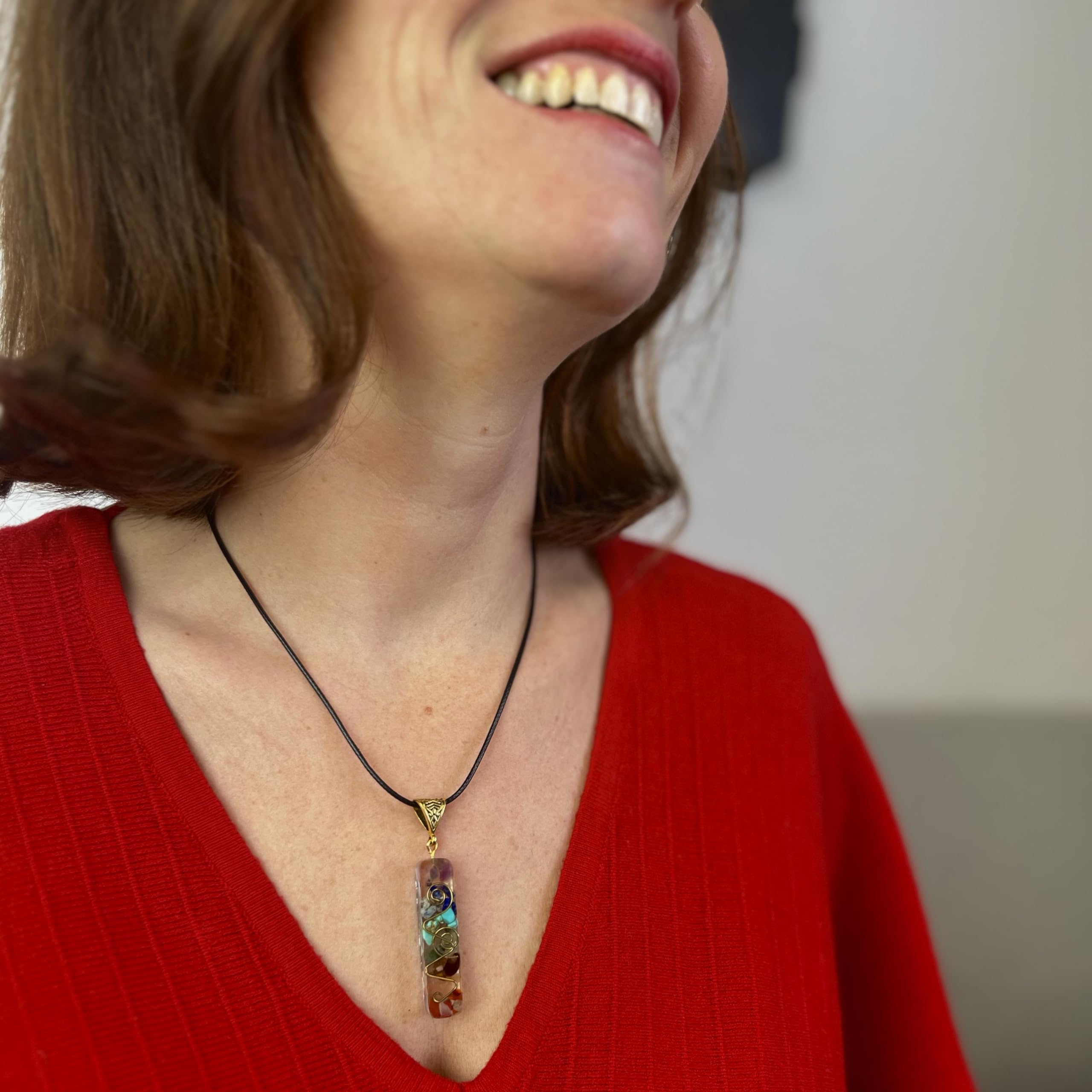 Shop-Story Bien-être Energy Necklace collier orgonite 7 chakras